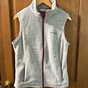 Gray Columbia fleece vest